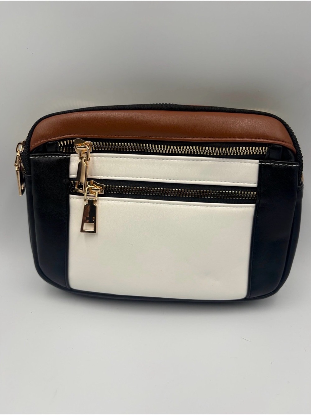 GAEKEAO Women’s Crossbody Purse Multi Pocket Shoulder Handbag Black/White/Brown - Picture 9 of 10